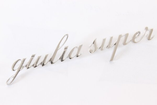 Modellzeichen Schriftzug giulia super NOS-Orig. Giulia Super 1300-1600