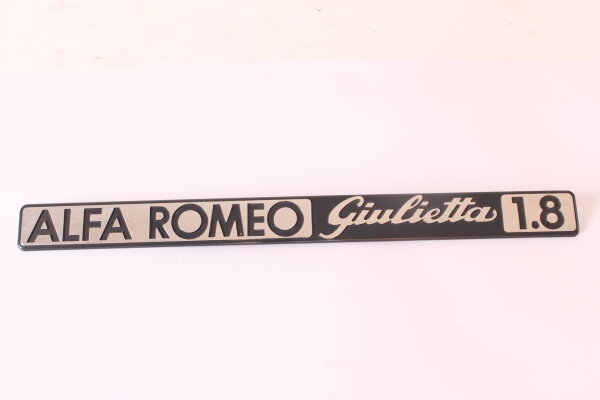 Modellzeichen Schriftzug ALFA ROMEO Giulietta 1.8 Giulietta 1.8 NOS Original