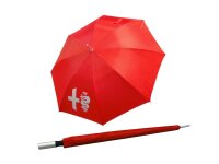 Alfa Romeo Regenschirm rot/silber 120 cm Durchmesser NEU