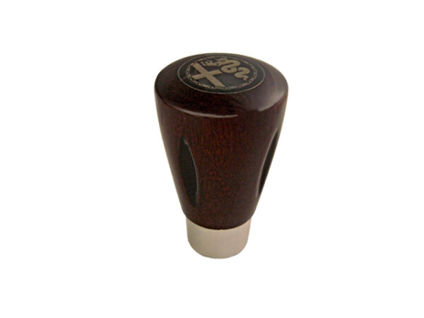Schaltknauf Holz rotbraun mit Alfa-Romeo Emblem Alfa 105/115 NEU