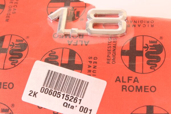 Modellzeichen Schriftzug 1.8 Alfa 145/6+155+33+75 NEU Original
