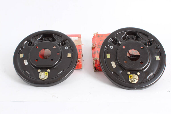Satz Bremsankerplatte links+rechts hinten Alfa 33 NEU Original  fürTrommeldurchm. ca. 228 mm